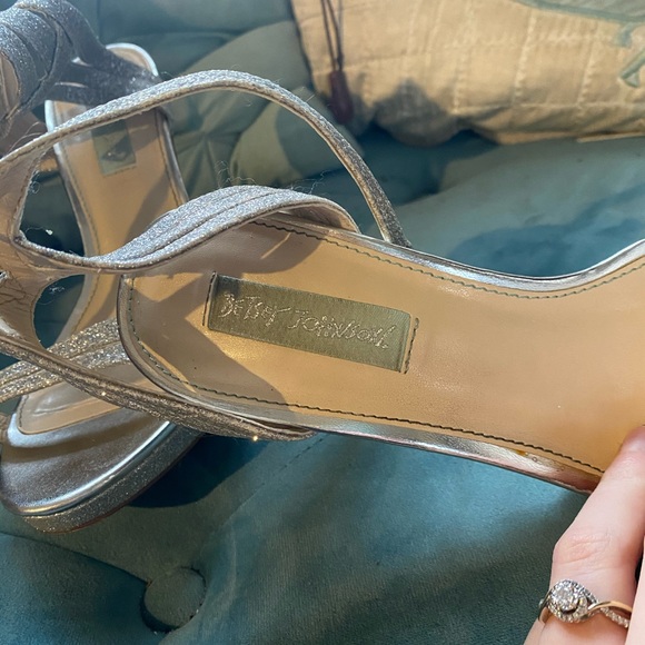 Silver Betsey Johnson High Heels - Picture 3 of 5